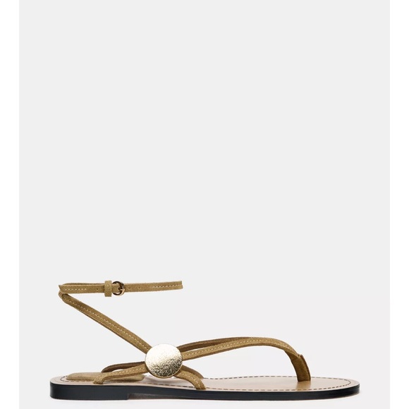 Zara cow leather la Elegant Tan Sandals - Picture 4 of 8